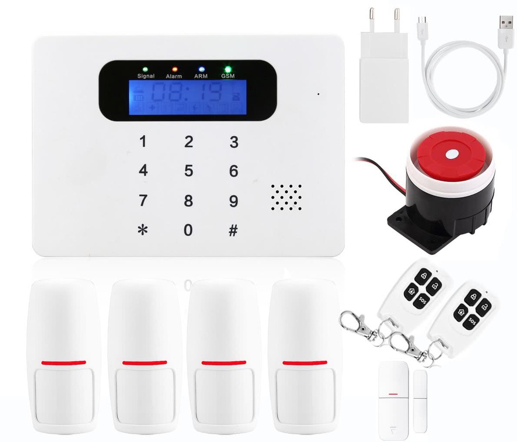 Tronica Super Smart Mini Design GSM & 2 Wired Zones Home Alarm