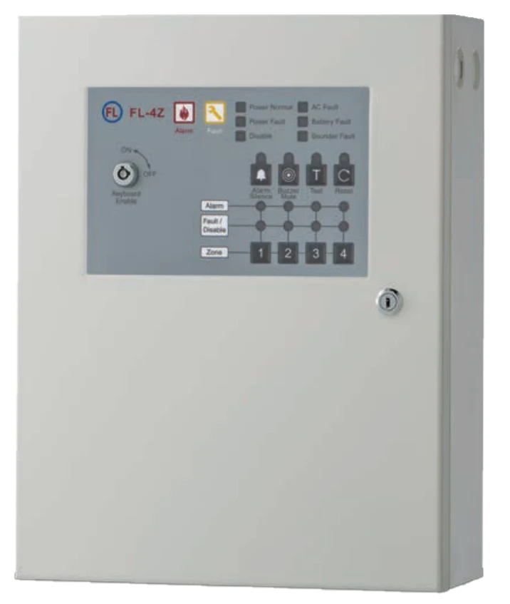 Tronica 4 zone Fire alarm control panel 